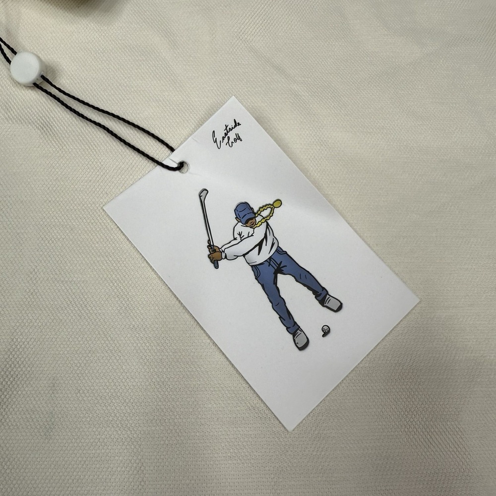 Eastside Golf Polo Zip Shirt Mens Short Sleeve Performance Logo White Tech Sz M - Picture 4 of 11